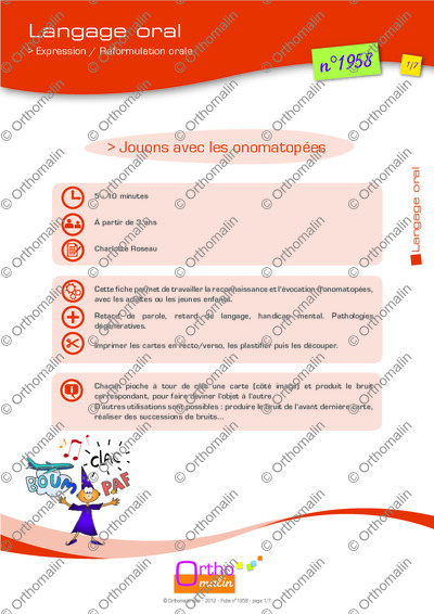 Page 1 de la fiche