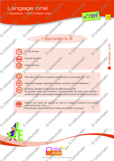 Page 1 de la fiche