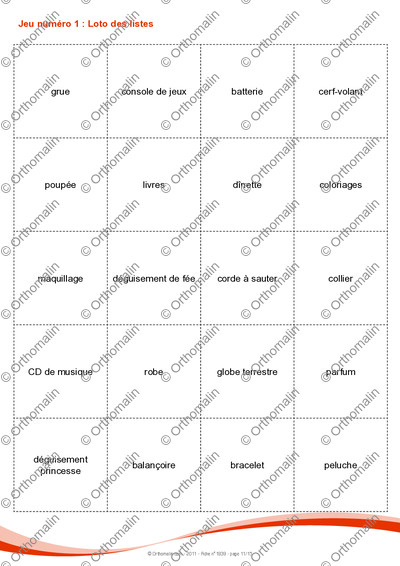Page 11 de la fiche