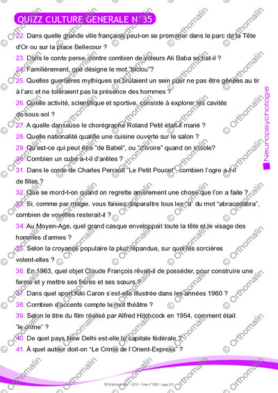 Page 3 de la fiche