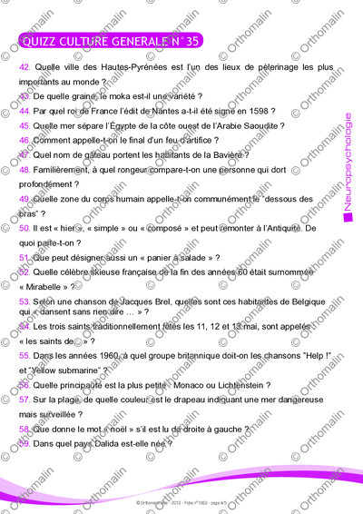 Page 4 de la fiche