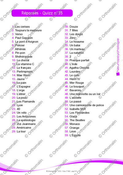 Page 5 de la fiche