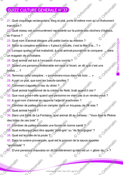 Page 3 de la fiche