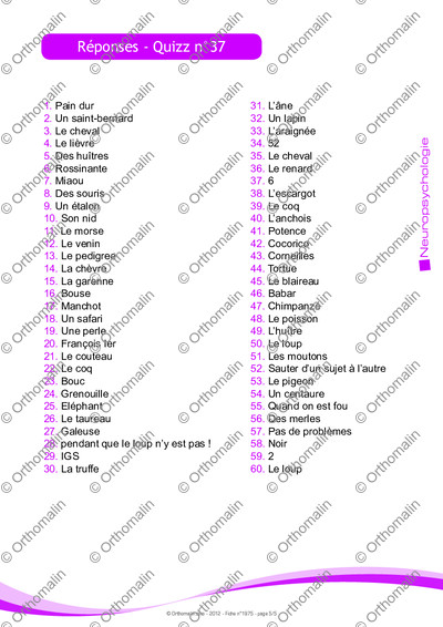 Page 5 de la fiche
