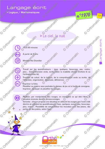 Page 1 de la fiche
