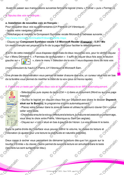 Page 3 de la fiche