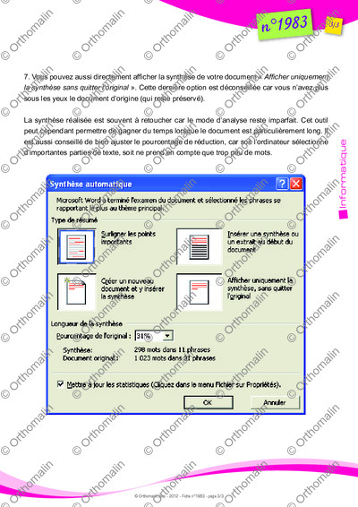 Page 3 de la fiche