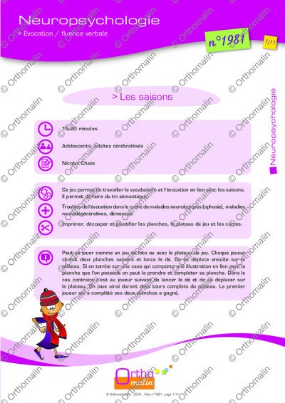 Page 1 de la fiche