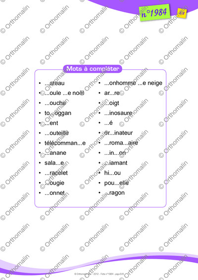 Page 8 de la fiche