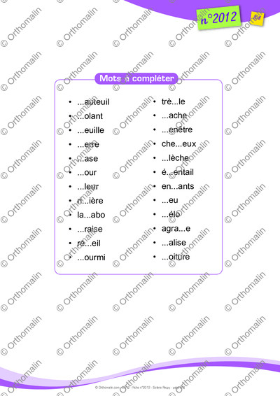 Page 8 de la fiche