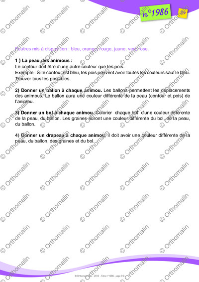 Page 2 de la fiche