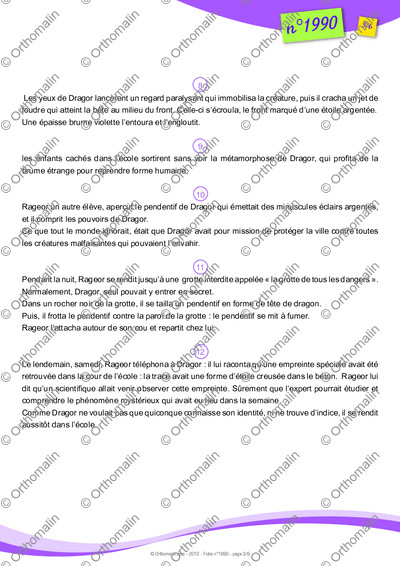 Page 3 de la fiche