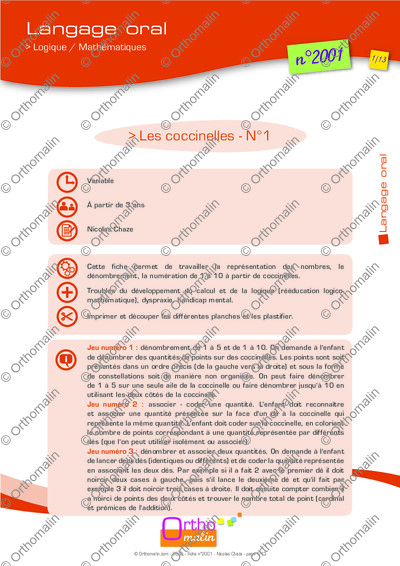 Page 1 de la fiche