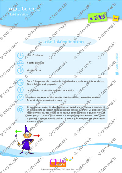 Page 1 de la fiche