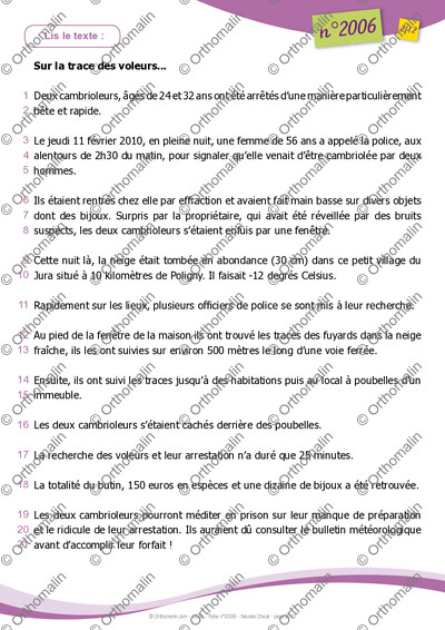 Page 2 de la fiche