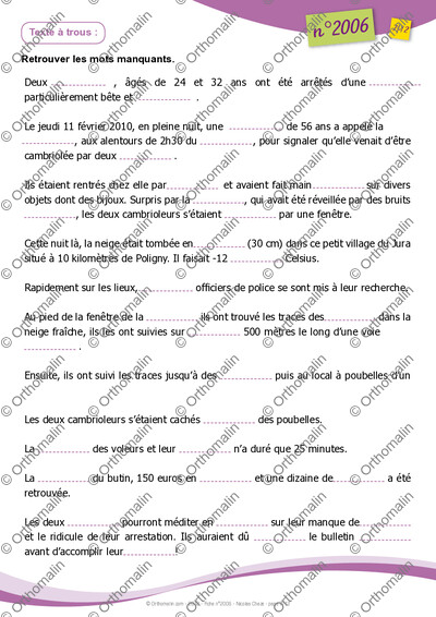 Page 7 de la fiche