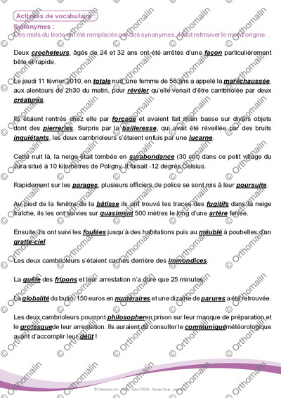 Page 8 de la fiche