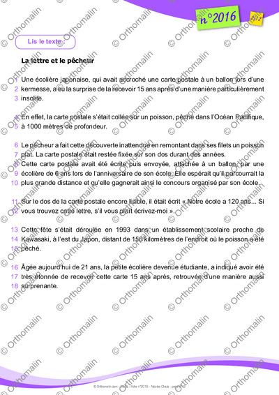Page 2 de la fiche
