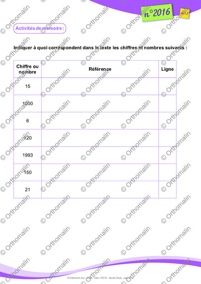 Page 6 de la fiche