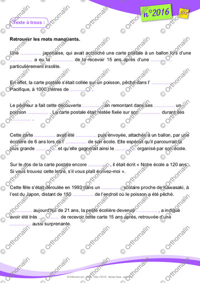 Page 7 de la fiche