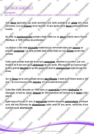 Page 8 de la fiche
