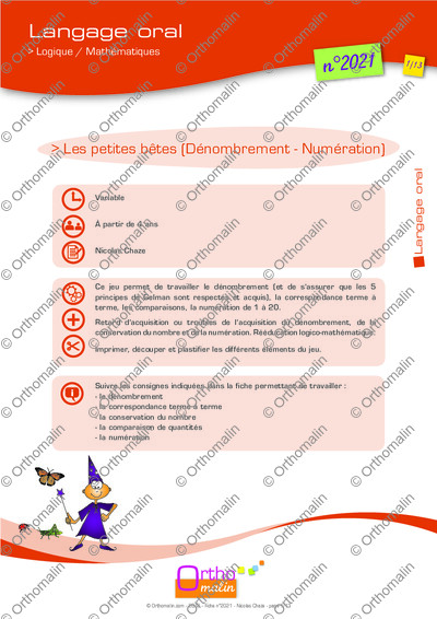 Page 1 de la fiche