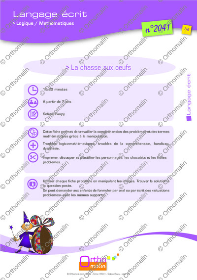 Page 1 de la fiche