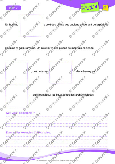 Page 3 de la fiche