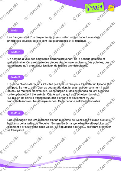 Page 6 de la fiche