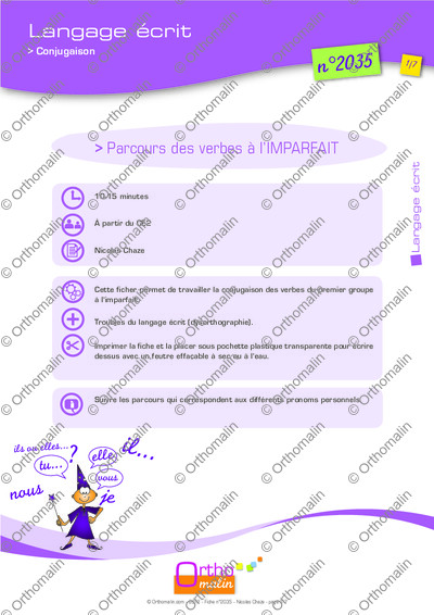 Page 1 de la fiche