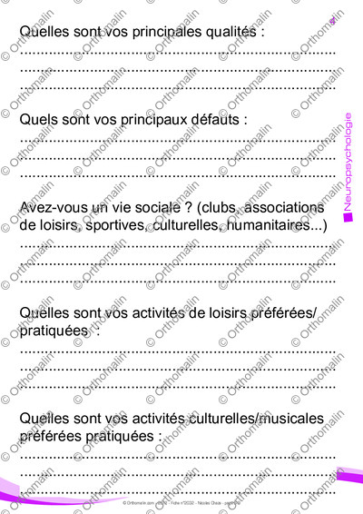 Page 5 de la fiche