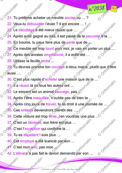 Page 3 de la fiche