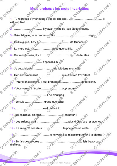 Page 3 de la fiche