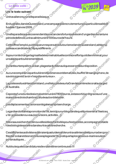 Page 3 de la fiche