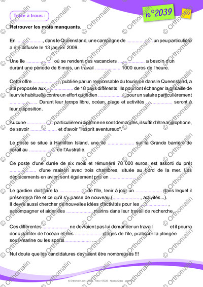 Page 7 de la fiche