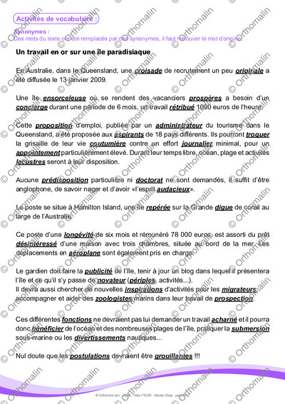 Page 8 de la fiche