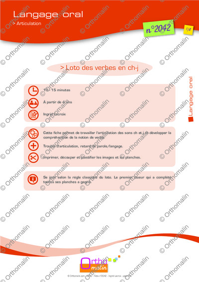Page 1 de la fiche