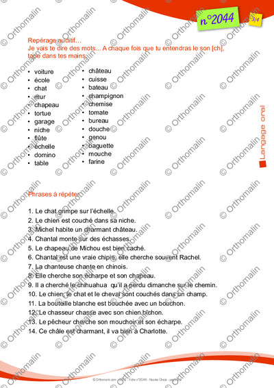 Page 3 de la fiche
