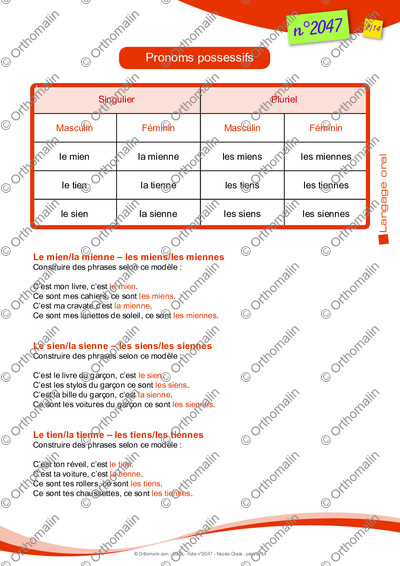 Page 2 de la fiche
