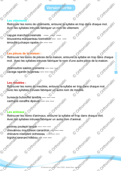 Page 6 de la fiche
