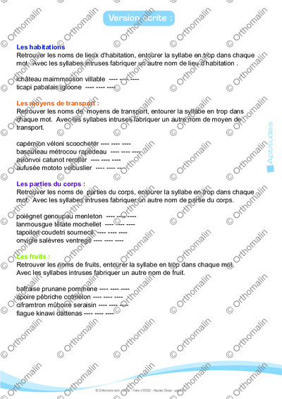 Page 7 de la fiche