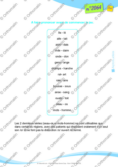 Page 2 de la fiche