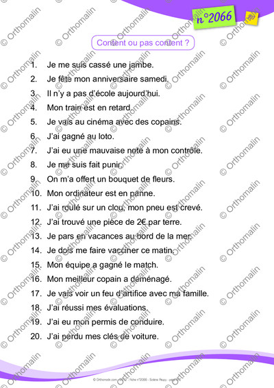 Page 2 de la fiche
