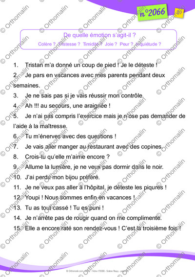 Page 3 de la fiche