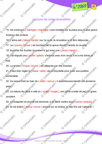 Page 3 de la fiche