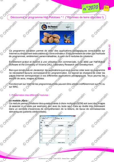 Page 2 de la fiche