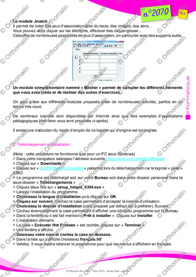 Page 4 de la fiche