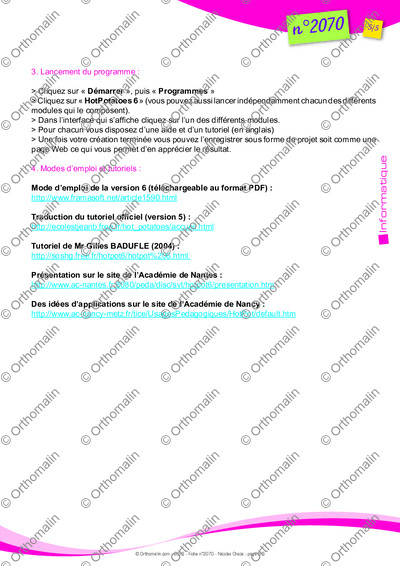Page 5 de la fiche