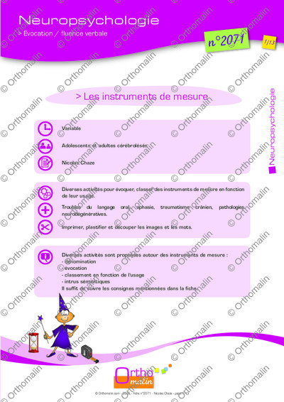 Page 1 de la fiche