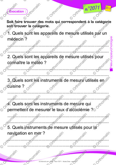 Page 8 de la fiche